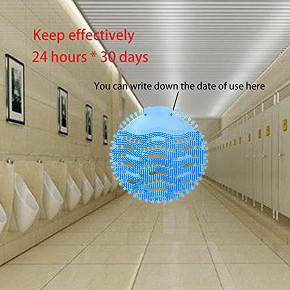 20 Packs Toilet Urinal Screen Tablets No Splash Fits Most Top Urinal Brands at Restaurants, Offices, Schools, etc Splash-Proof / 30-Day