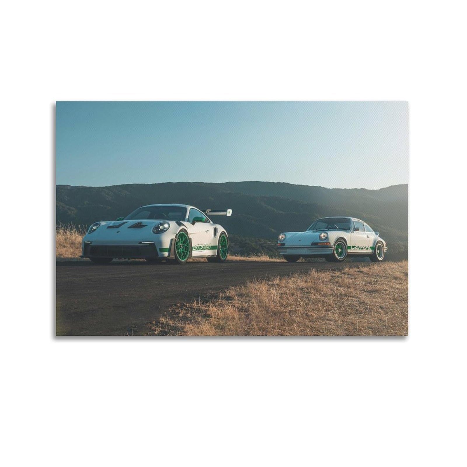 OKAHYS Supercars Carrera RS 2.7 911 GT3 RS Poster Modern Decorative Canvas Prints - Ideal Wall Art for Family, Man Cave, Game Room, Boys & Girls Bedroom 24x36inch(60x90cm)