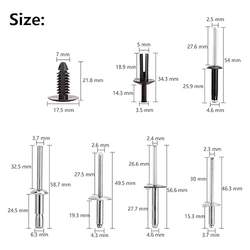 Miniatura 3 de 100 piezas de pasadores de plástico de ajuste universal para carrito de golf Yamaha, carrito de golf X-Mas Club Cart EZGO TXT RXV, remaches de
