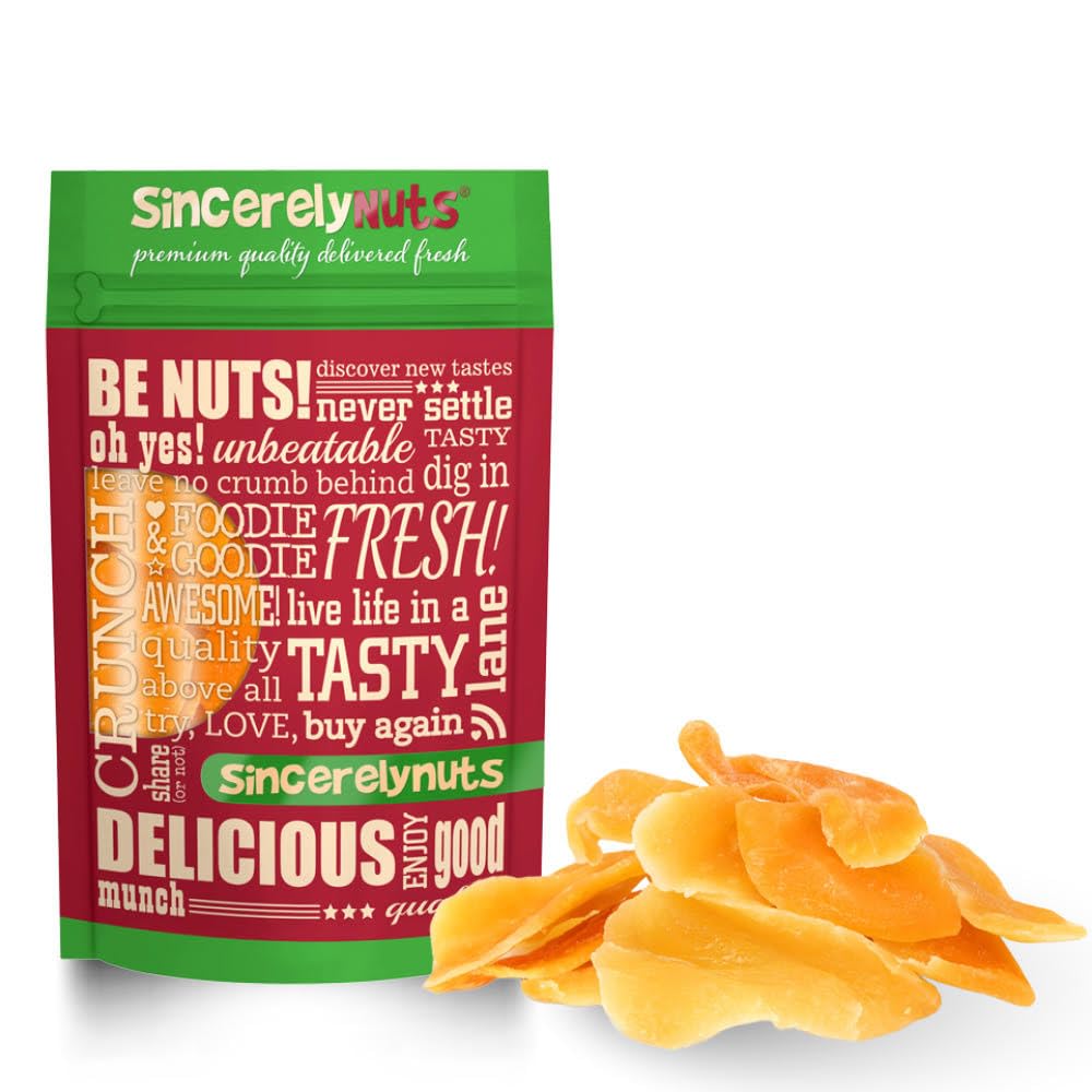Sincerely Nuts Dried Mango Slices Lightly Sweetened & Unsulfured 3LB Bag - Antioxidant Rich - Scrumptious Taste - Guaranteed Freshness – Kosher