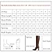 Modatope Knee High Boots Women Brown Chunky Heel Rounded Toe Womens Boots Fashion Block Heel Tall Boot 2025 Side Zipper Long Boot for Women Size 7.5