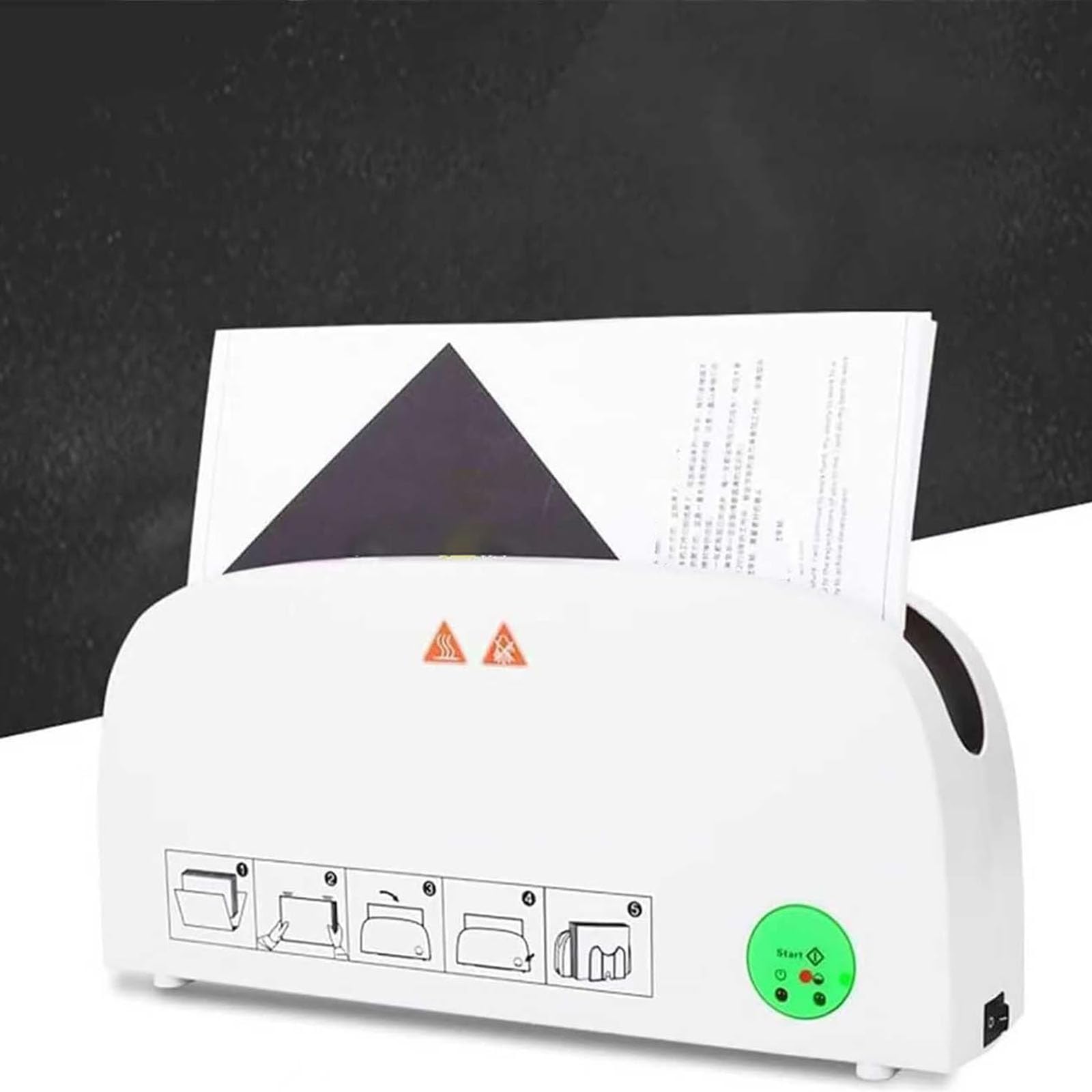 IMOYBBR Thermal Binding Machine, Hot Melt A4 Binder With 1 Minute Fast Heating 33mm Maximum Binding Capacity For Photo Albums Documents Reports And Office Bookmaking Use