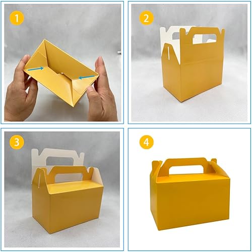 Miniatura 3 de TSIHAOEGN Paquete de 25 cajas de dulces pequeñas de 3.5 x 6 x 3.5 pulgadas, cajas de regalo de fiesta de Navidad, cajas de regalo de papel para