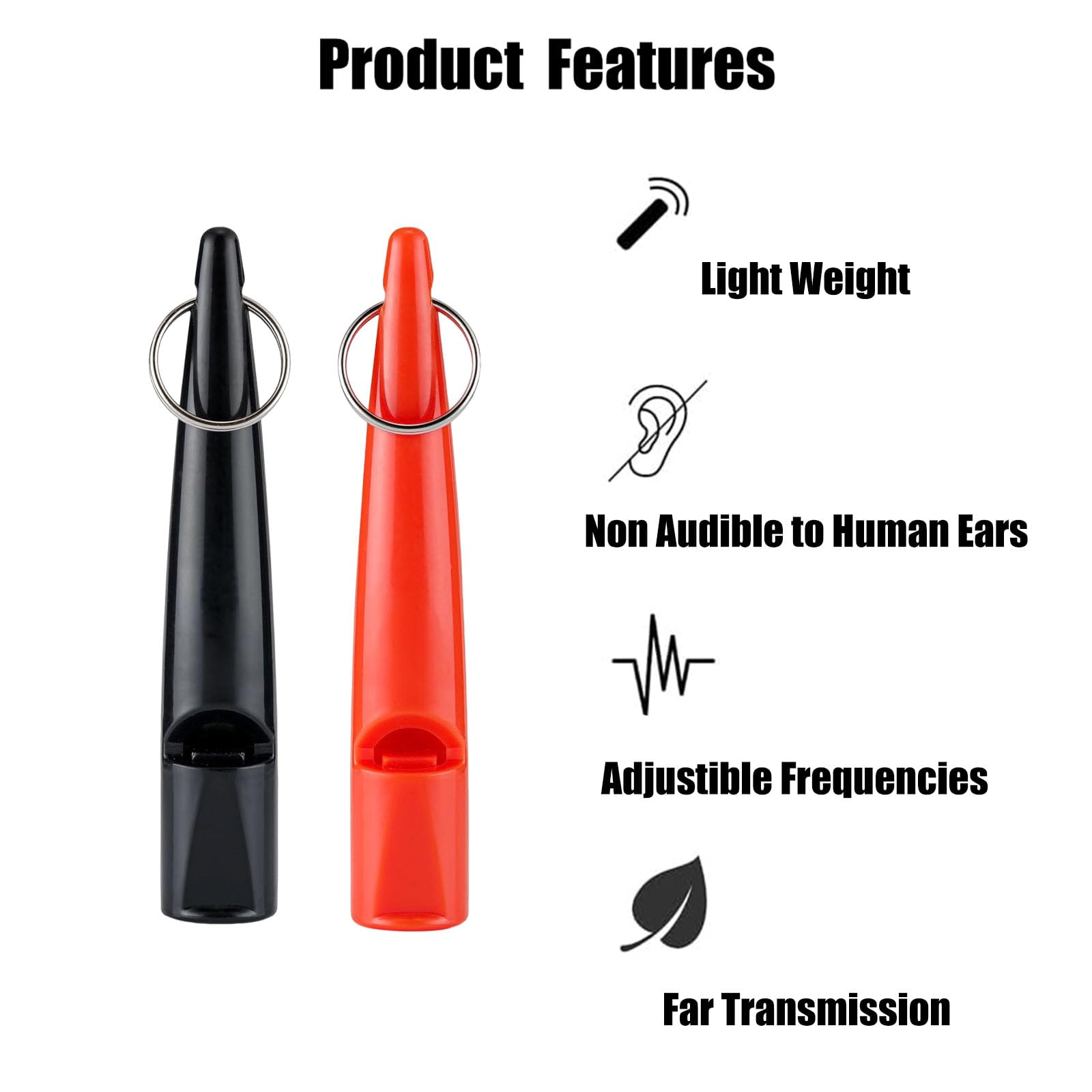 2 Pcs Sifflet pour Chien, Sifflet Anti Aboiement Chien, Sifflet pour Chien Professionnel Sifflet, Sifflet à ultrasons Professionnel pour l'entraînement et Le contrôle des aboiements