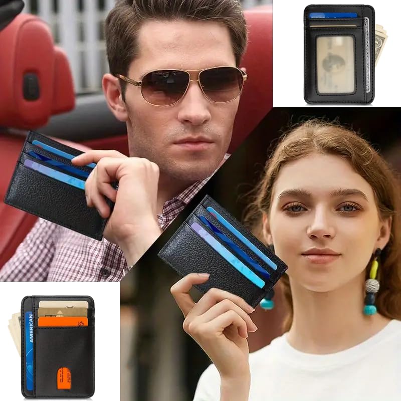 Pink Slim Minimalist Card Holder Wallet – Case for Men & Women, Ultra-Thin Durable Money Clip with Multiple Slots for Credit Cards, IDs, Cash, Travel & Business3