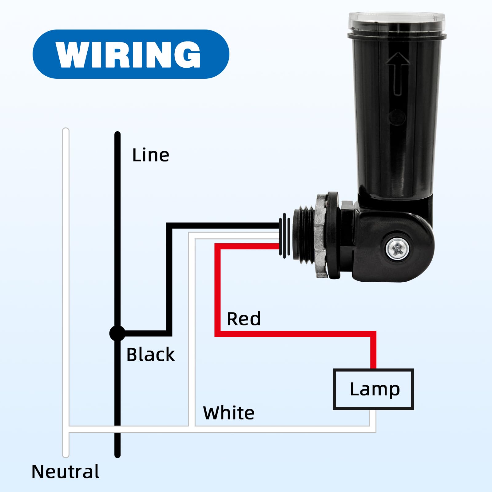 Interruptor de sensor de iluminación automático, 2 piezas, interruptor fotoeléctrico para luz exterior, sensor de fotocélulas con retardo de tiempo, compensación de temperatura, resistente al