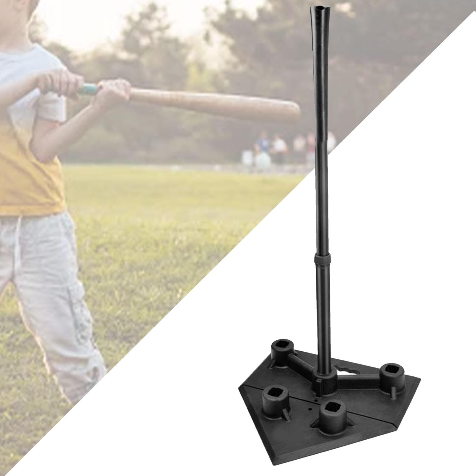 Baseball Schlagständer mit 5 Löchern, Dreibeinständer, Premium Qualität, Softball Schlagtraining für Spieler