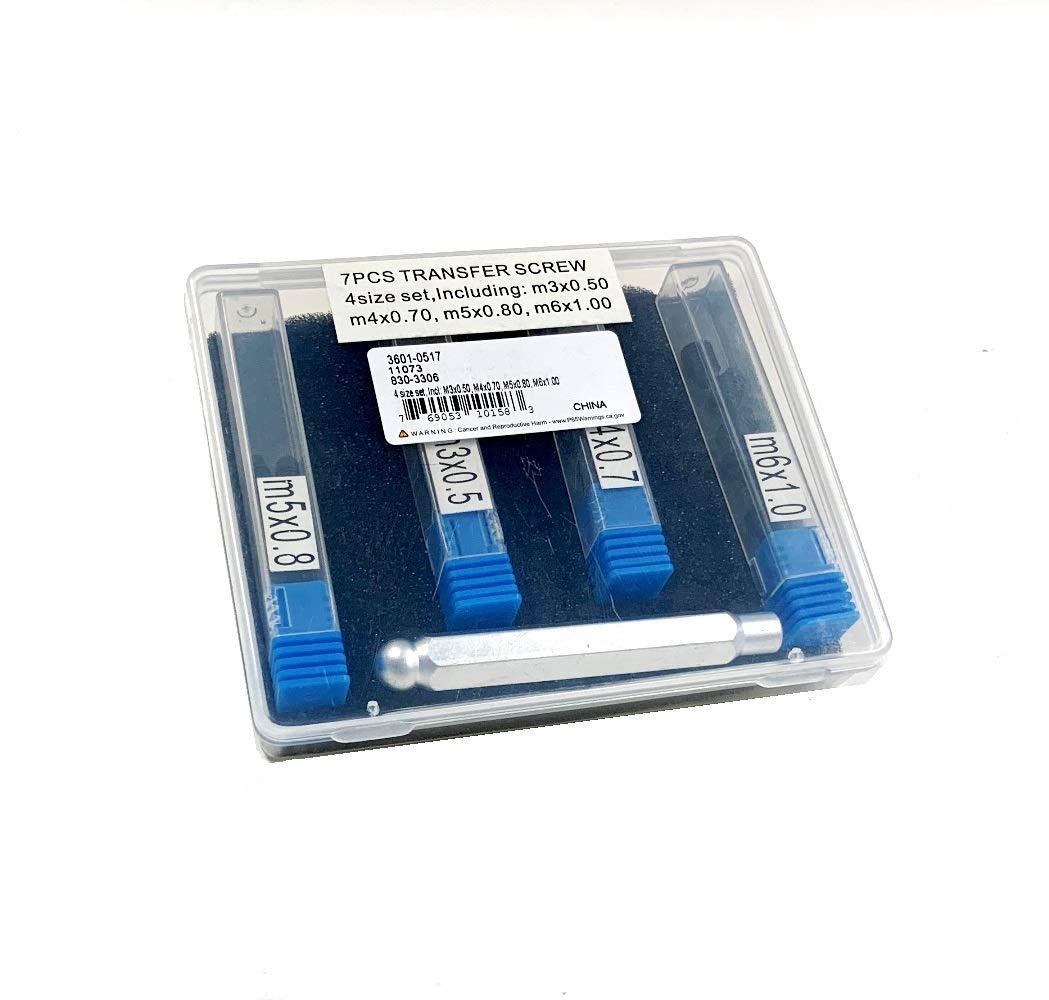 HHIP 3601-0517 - Set di 28 viti di trasferimento M3 x .5, M4 x .7, M5 x .8, M6 x 1