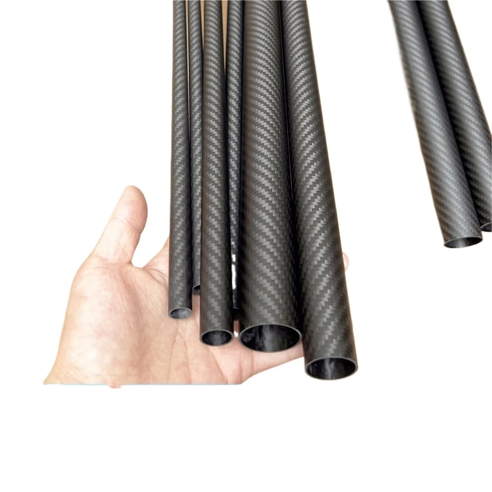 Tubo De Fibra De Carbono Tubo de fibra de carbono de 2 piezas de 500 mm de longitud