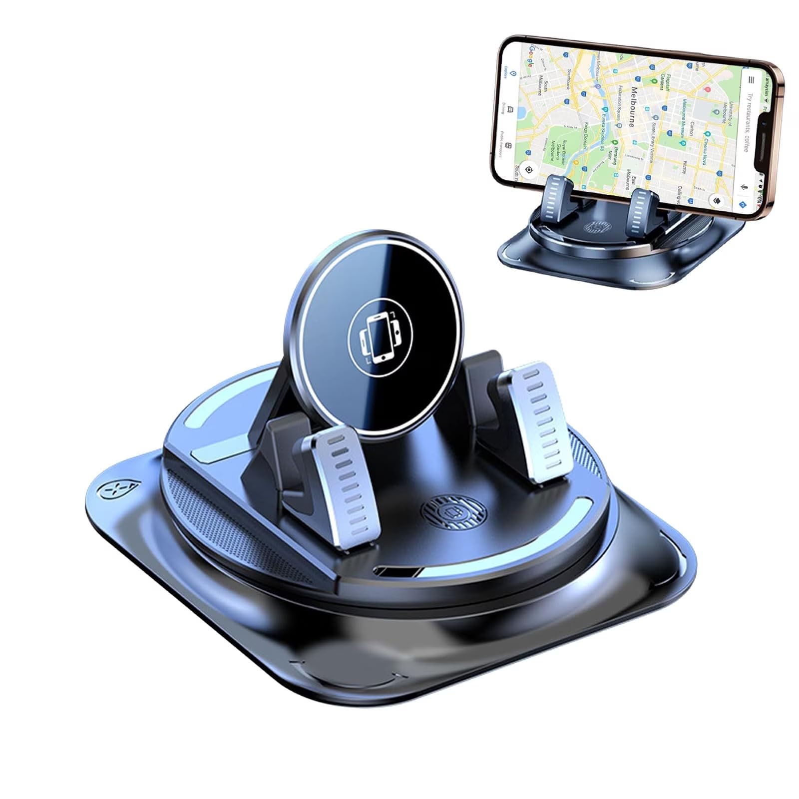 2026 Supporto per telefono girevole a 360° per auto, regolabile, supporto universale per navigazione, per smartphone, accessorio per interni auto (1 pezzo)