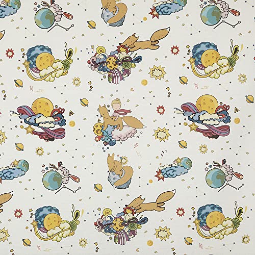 Kt KILOtela - Toile imprimée numérique, tapisserie, coussins, corations, Half Panama coton, largeur 280 cm, longueur au choix de 50 en 50 cm | Prince –...