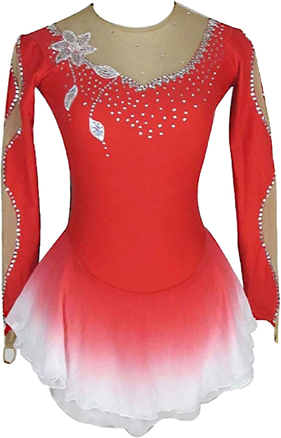 Figure Skating Clothing for Women Girls Performance Costume Ice and Roller Skating Suit