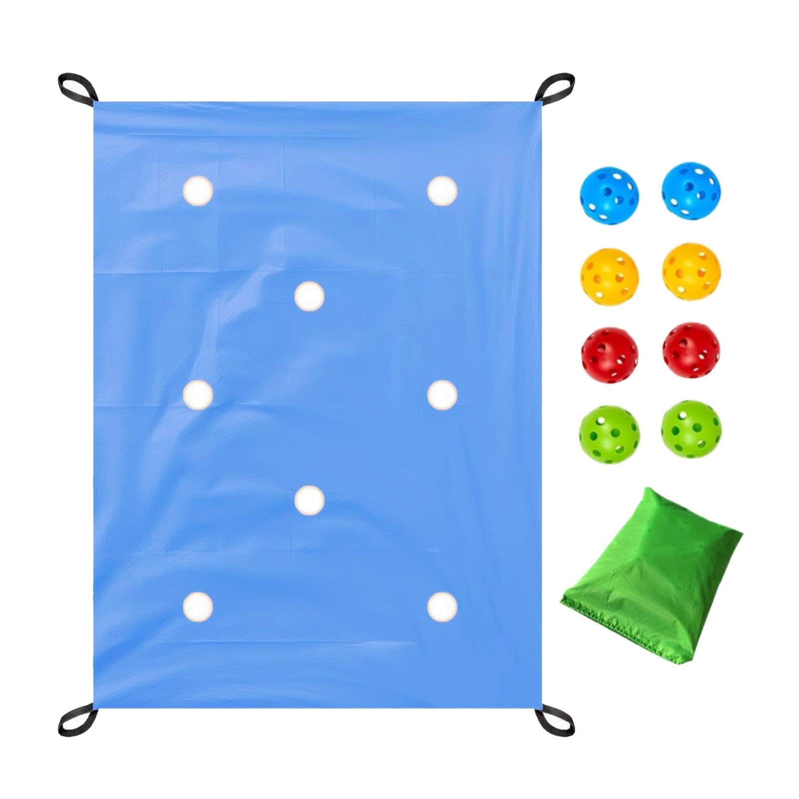 Gioco Team Building Con Telo Forato,Set Attività Divertenti Con Palla Cava - Kit Giochi Team Building Aziendale - per Feste all'Aperto, Programmi Scolastici e Riunioni in Giardino con la Famiglia