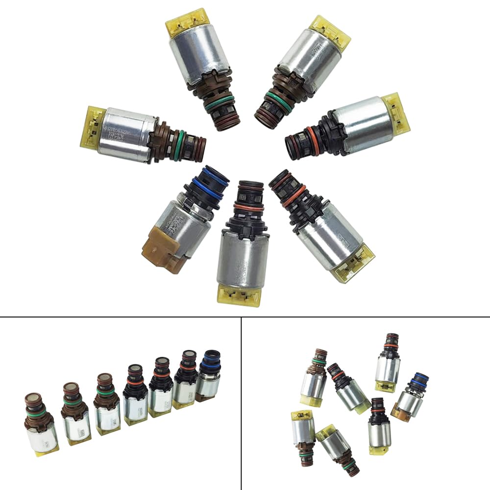 Topteng 7PCS 6R80 Transmission Valve Body Solenoid Kit passend für Ford Expedition 2009-, Navigator 2009-, Ranger 2.2L 3.2L 2011-, Transit 2015-
