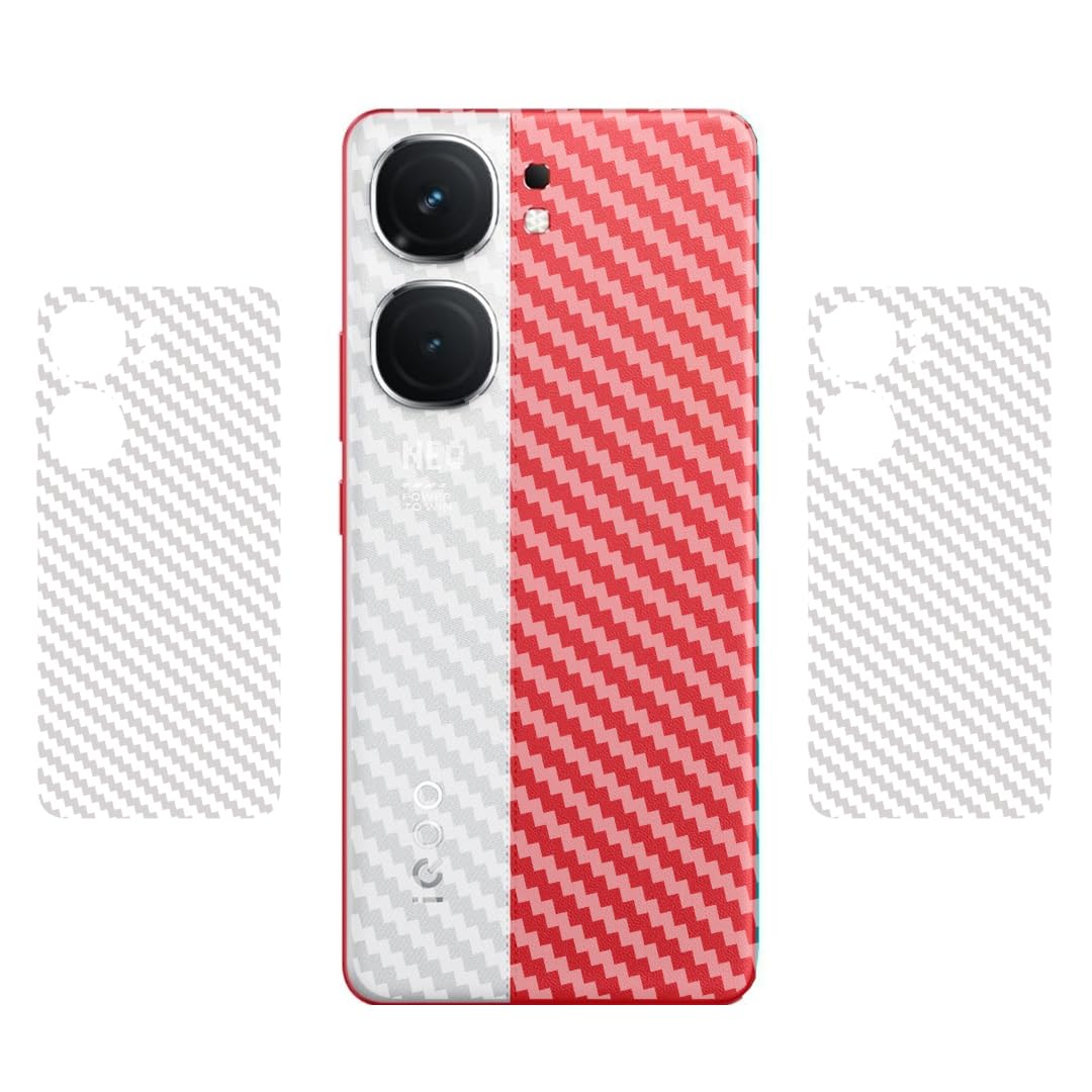 Berries™ (Pack of 2) Back Lamination Skin Compatible for IQOO NEO 9 PRO 5G || 3D Carbon Fiber Ultra-Thin Protective Film (Transparent) with Easy Installation KIT (B0CWH836W8) Amazon Price History, Amazon Price Tracker