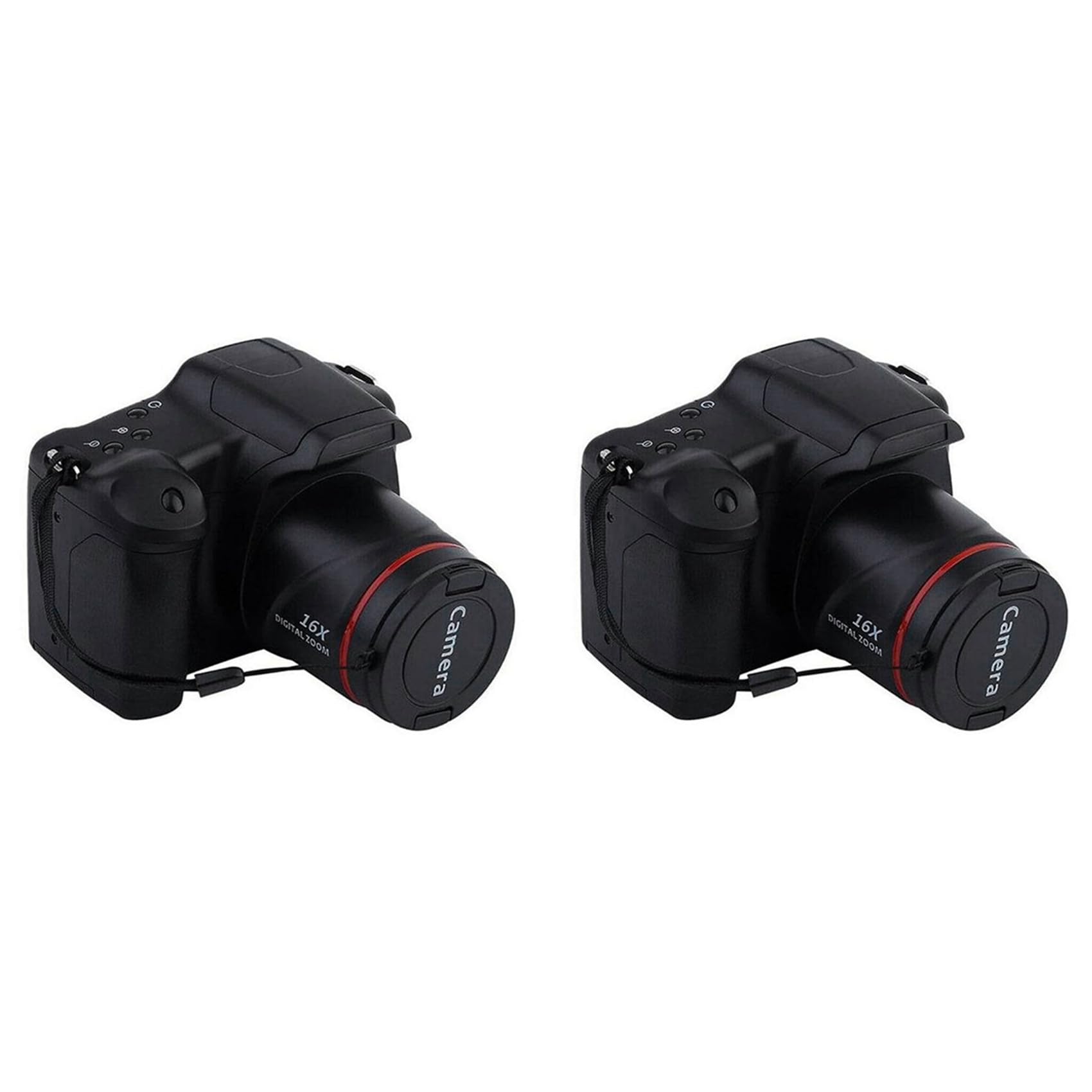 2X Portatile Viaggio Vlog Fotografia 16X Zoom Digitale 1080P HD SLR Fotocamera Anti-Shake Fotocamere per Live Stream
