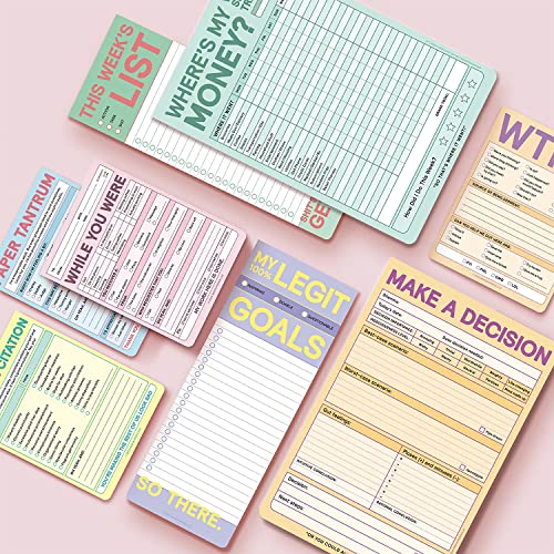 Knock Knock While You Were Memo Pad, Funny Office Notepads Nifty Notes (Pastel), 4 X 5.25-Inches Nifty Note Pad #TOP5