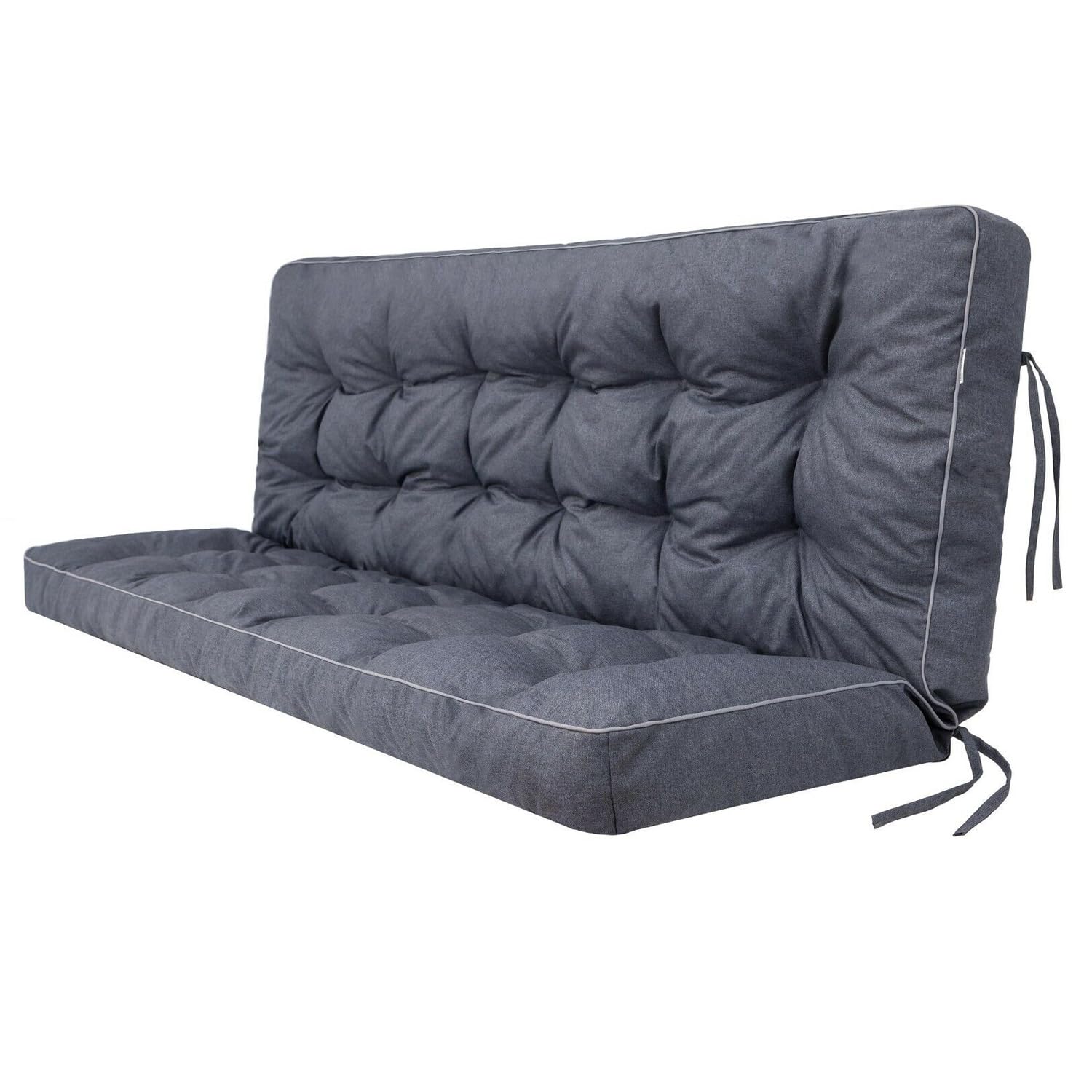Kissen für Hollywoodschaukel und Gartenbank Gartenkissen Gartenbankauflage Bankauflage Bankkissen Garten Gartenmöbel Schaukelkissen (120 cm, Navyblau)