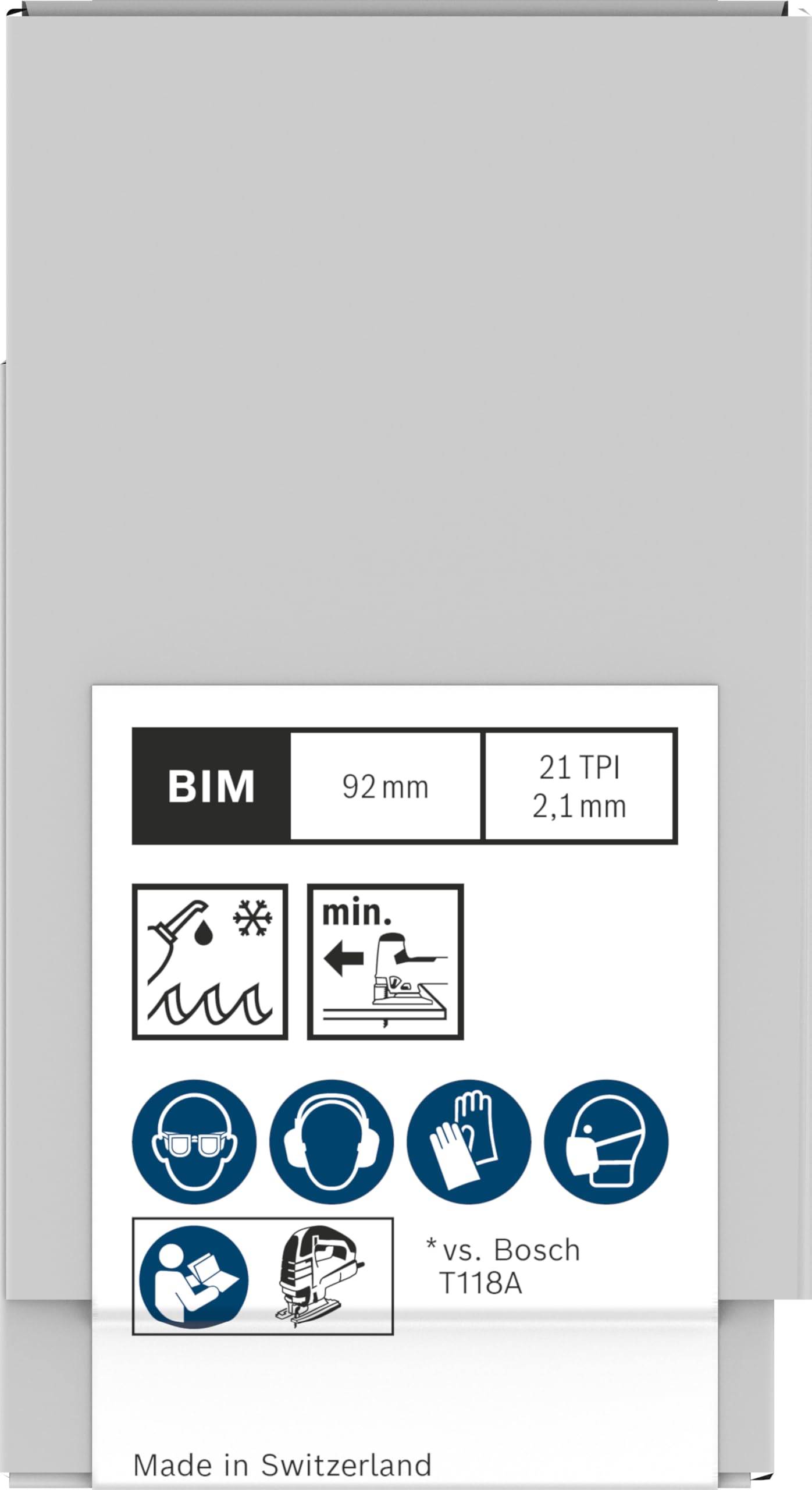 Bosch 100 hojas de sierra de calar PRO Metal Medium T121AFC (para chapas de acero, chapa de acero, longitud 92 mm, sierra de calar profesional)