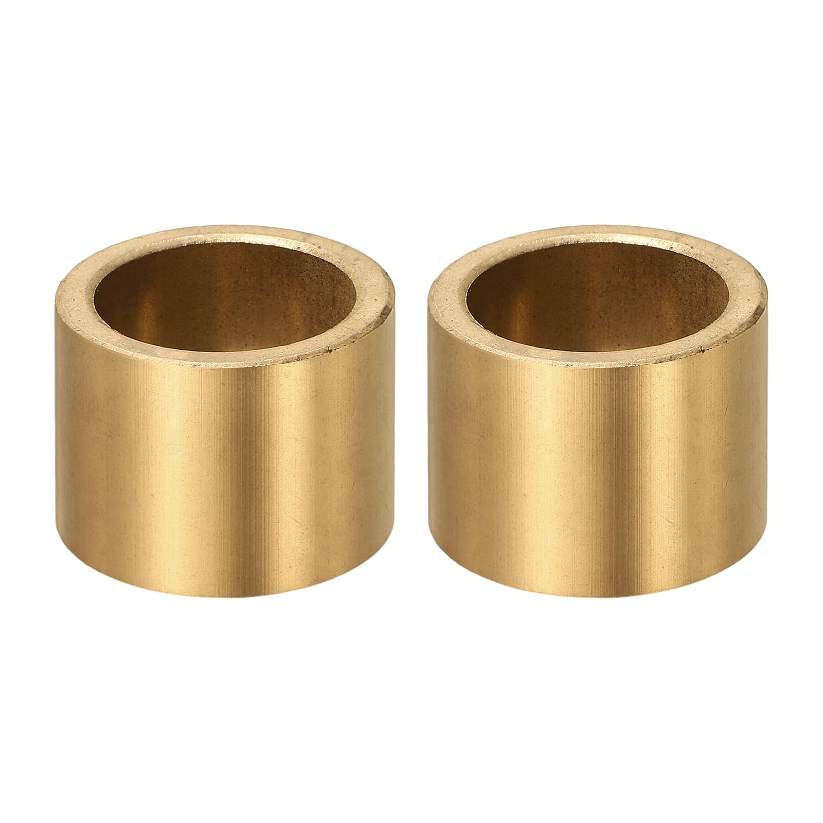 sourcing map Lot de 2 roulements à douille, alésage de 20 mm x 26 mm de diamètre extérieur x 20 mm de longueur, bagues auto-lubrifiantes en bronze fritté