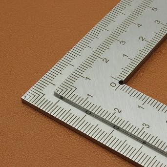 Stainless Steel L Shaped Ruler Carpenters Square Framing Measuring Tool, 4 inch by 6 inch