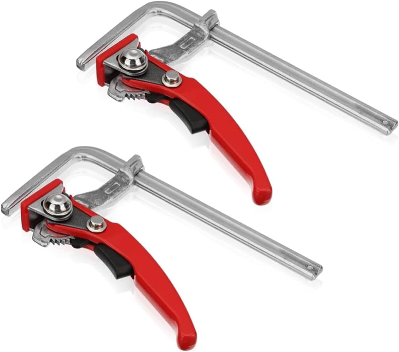 Quick Release Ratcheting Table Clamp for MFT and Guide Rail System, Quick Saw Track Clamps, 2 Pack