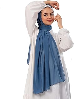 سكارف لف كريب شيفون مقاس 175 × 75