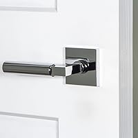 Vista 2 de Viaggio 626236 - Roseta de pasaje Quadrato con palanca Contempo Smooth en cromo brillante