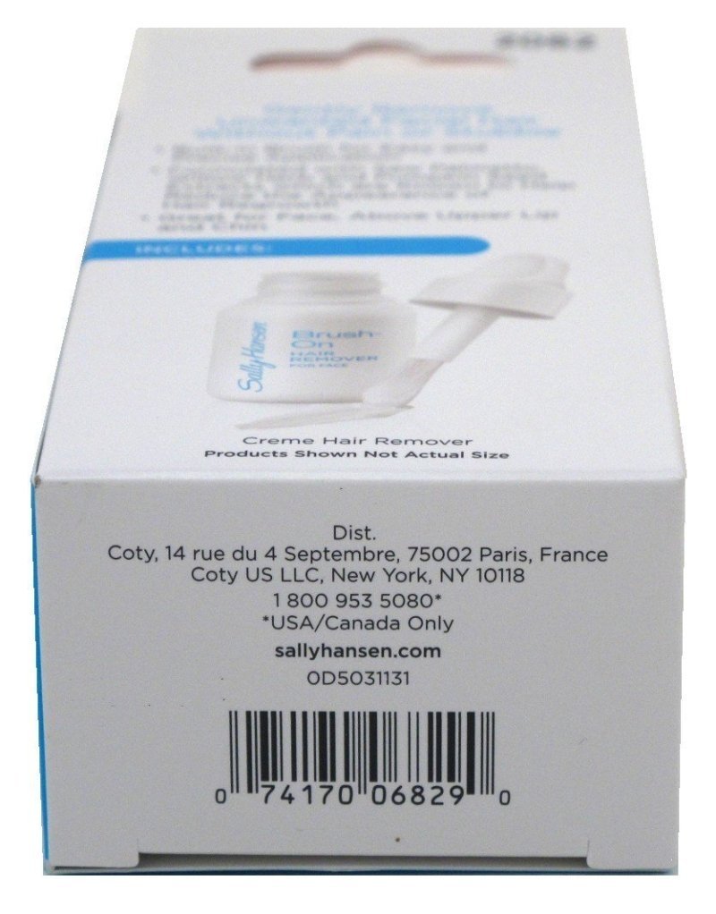Sally Hansen BrushOn Hair Remover Creme for Face 1.7