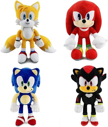 Sonic Plush Sonic The 2 The Movie Peluche de 12 pulgadas Sonic 2 Toys Figura de peluche Animales Colección Sonic Tales Knuckles