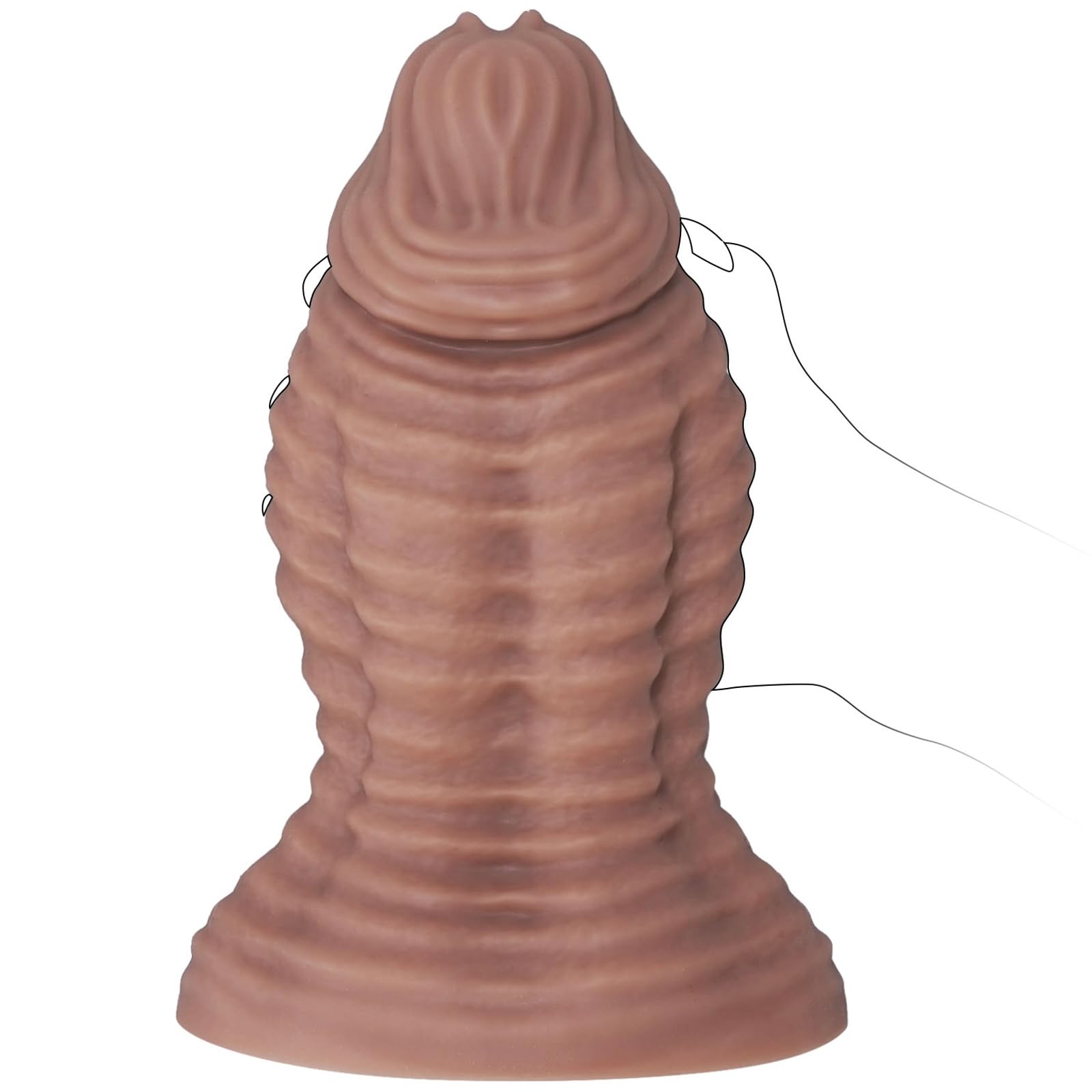 20.8cm Butt Plug Epais Godemiché Massif pour la Formation Anal, 10.7cm de diamètre XXL Cône Anal Double Densité Godemiché Anal avec Ventouse Grand Plug Anal Stretcher Sex Toy pour Femmes Hommes Mastur