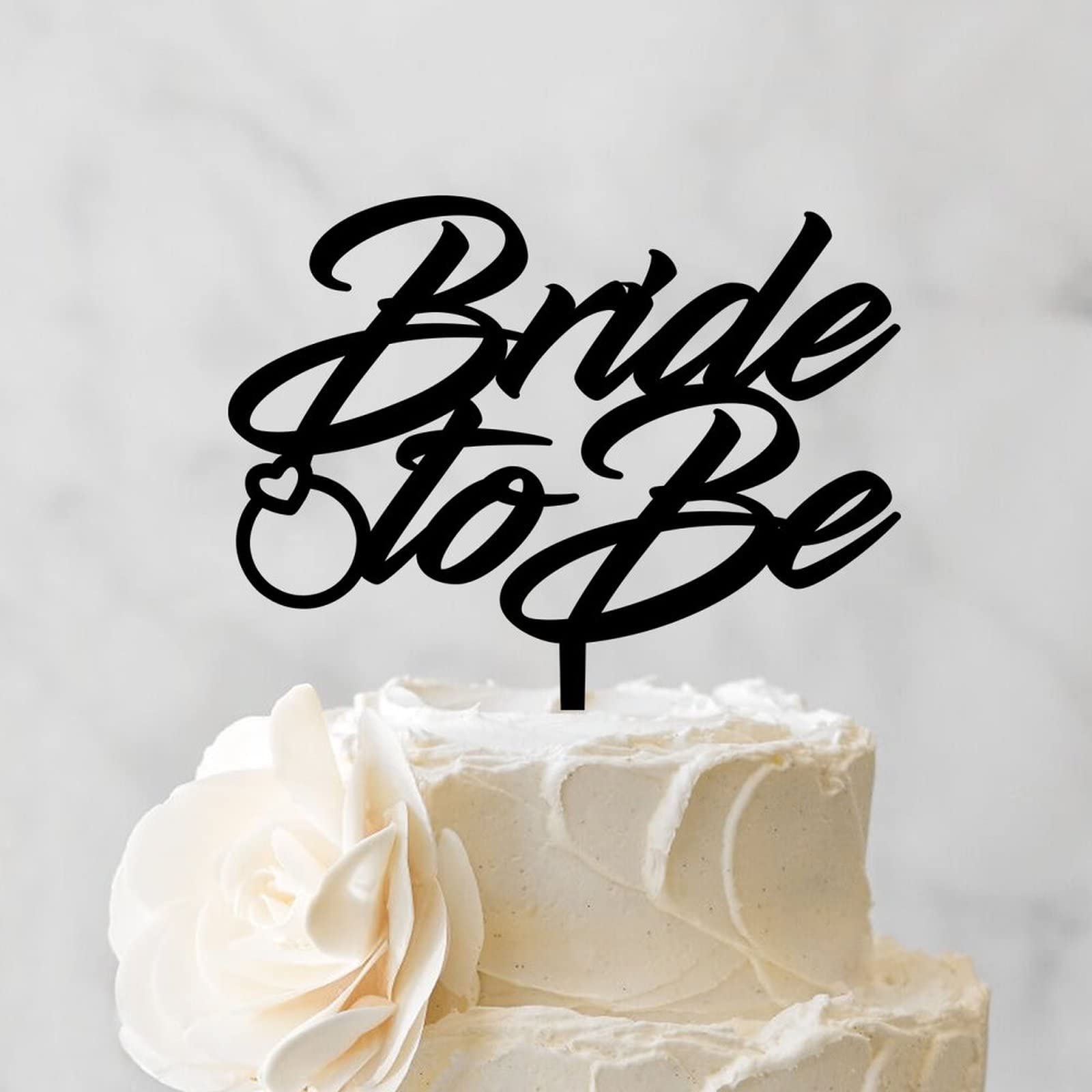 Funny Bride & Groom Cake Topper - Silver Glitter Mr & Mrs Sign For Wedding, Bridal Shower, Engagement - View #9