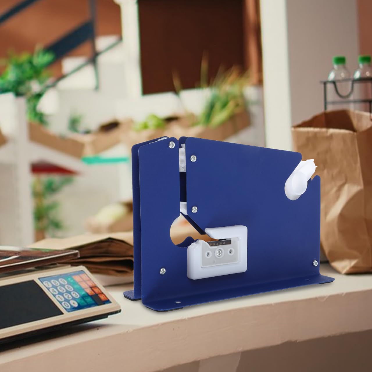 Operitacx Máquina Selladora De Bolsas Manual Con Cuchilla Incorporada Y Base Antideslizante Para Sellar Bolsas De Comida Snacks Frutas Verduras Y Pan En Hogares Y Supermercados