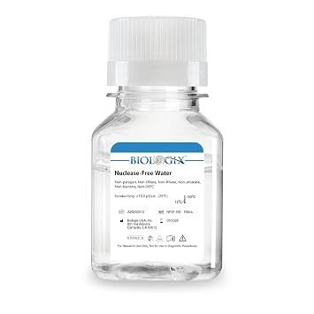 Ultra Pure Water, 100ml Molecular Biology Grade, DNase, RNase, Protease, Endotoxins Pyrogen Free, PCR/RT-PCR Certified, Nuclease-Free Water