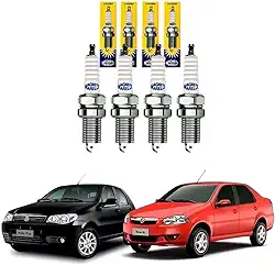 Jogo Velas de Ignição Palio Siena Weekend 1.0/1.3/1.4/1.5/1.6 8v 1996 á 2011