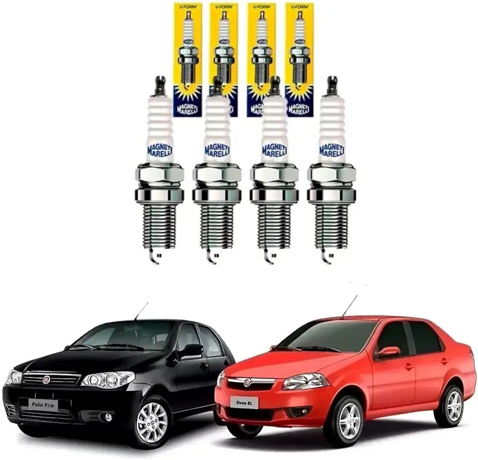 Jogo Velas de Ignição Palio Siena Weekend 1.0/1.3/1.4/1.5/1.6 8v 1996 á 2011