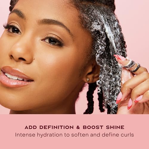 SheaMoisture Smoothie Curl Enhancing Cream Coconut and Hibiscus for Thick, Curly Hair Sulfate Free and Paraben Free 12 oz