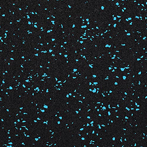Incstores 8Mm Thick Strong Rubber Interlocking Floor Tiles | Flexible Recycled Rubber For A Stronger And Safer Basement, Home Gym, Shed, Or Trailer | Blue, 7Ft 8In X 7Ft 8In #TOP7