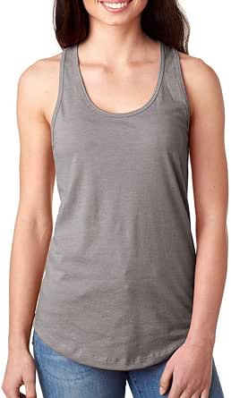 Next Level Ideal Racerback Tank Top - Indigo Color, X-Large, 60% Combed Ringspun Cotton/40% Polyester - View #5