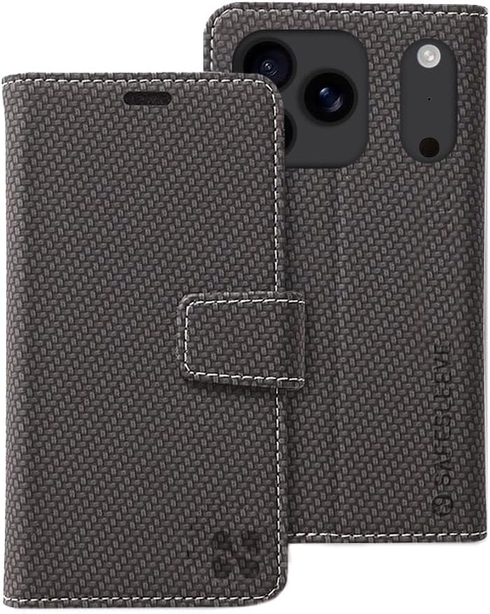 SafeSleeve EMF Blocker for Cell Phone, Detachable iPhone 17 Pro Max Leather Case - Black - Image 3