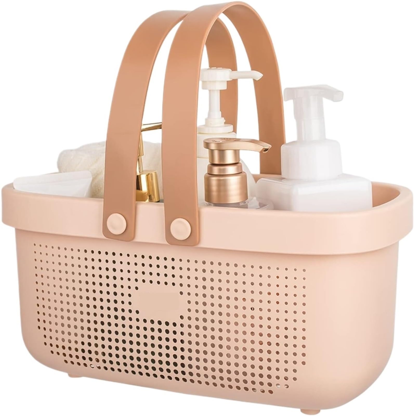WSQHAO Portable Shower Basket With Handle, Bath Tote Dries Quickly With Drainage Holes For Bathroom Dormitory for Shower(Color2)