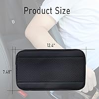 Vista 2 de ASUBHA Cojín para consola central de automóvil, 12.4 x 7.48 pulgadas, de piel, impermeable, protector de caja de asiento para reposabrazos