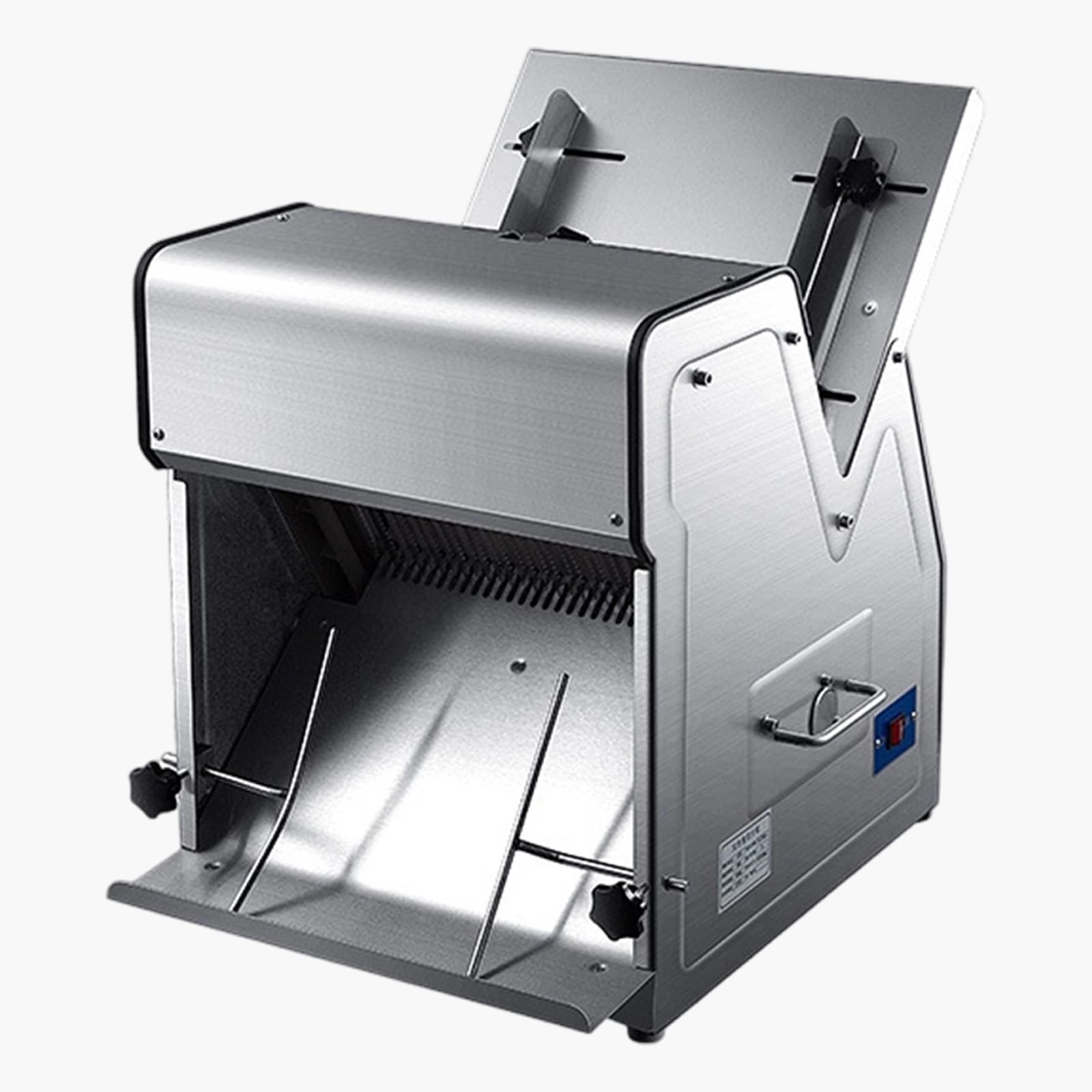 RUODATONLY Electric Bread Slicer, 370W 1680RPM Bread Slicing Machine, Stainless Steel Countertop Bread Cutter Machine for 12mm Slice Thickness, Commercial & Home Use for Bakeries Restaurants