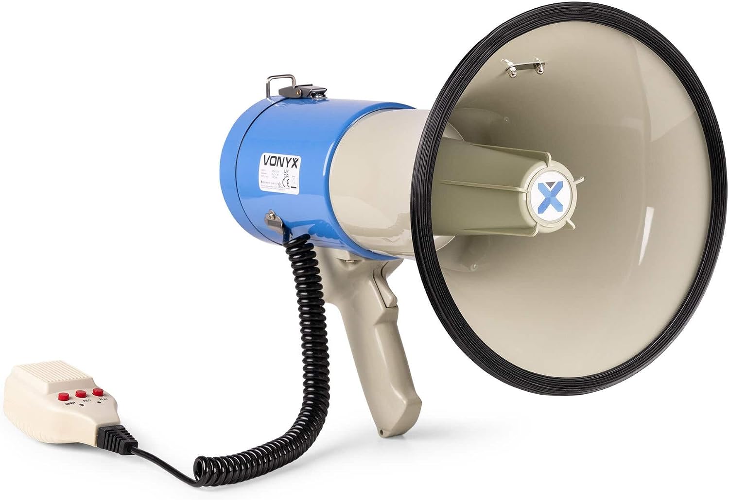 VONYX MEG060 60W Megaphone with Handheld Microphone & Siren - High ...