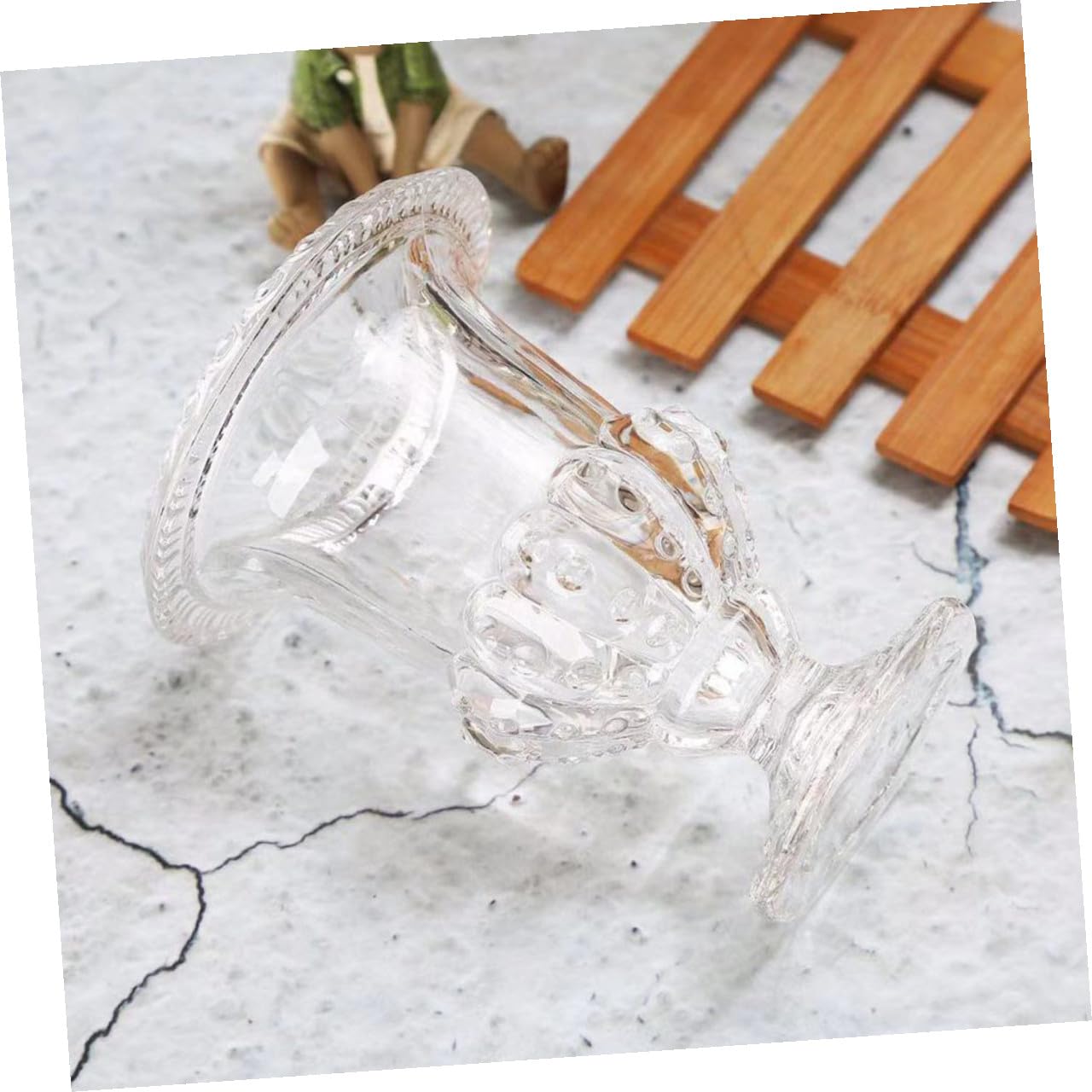 Levemolo Retro Glasvase für Blumen und Kerzendekoration Transparentes Glas Einzigartiger Stil Geeignet für Hochzeitsfeiern und Haushalts Tischdeko Langlebig und Elegant