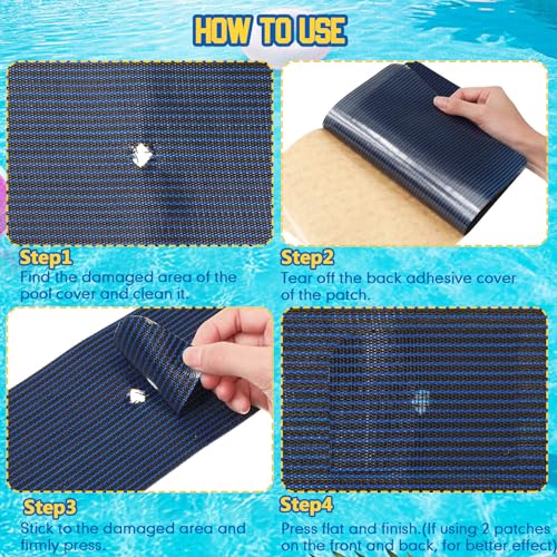 Xuniea XUNIEA-ADHESIVE-1688 Pool Safety Cover Patch Kit Swimming Pool Safety Cover Repair Kit 12 X 8 Inch thumb #3
