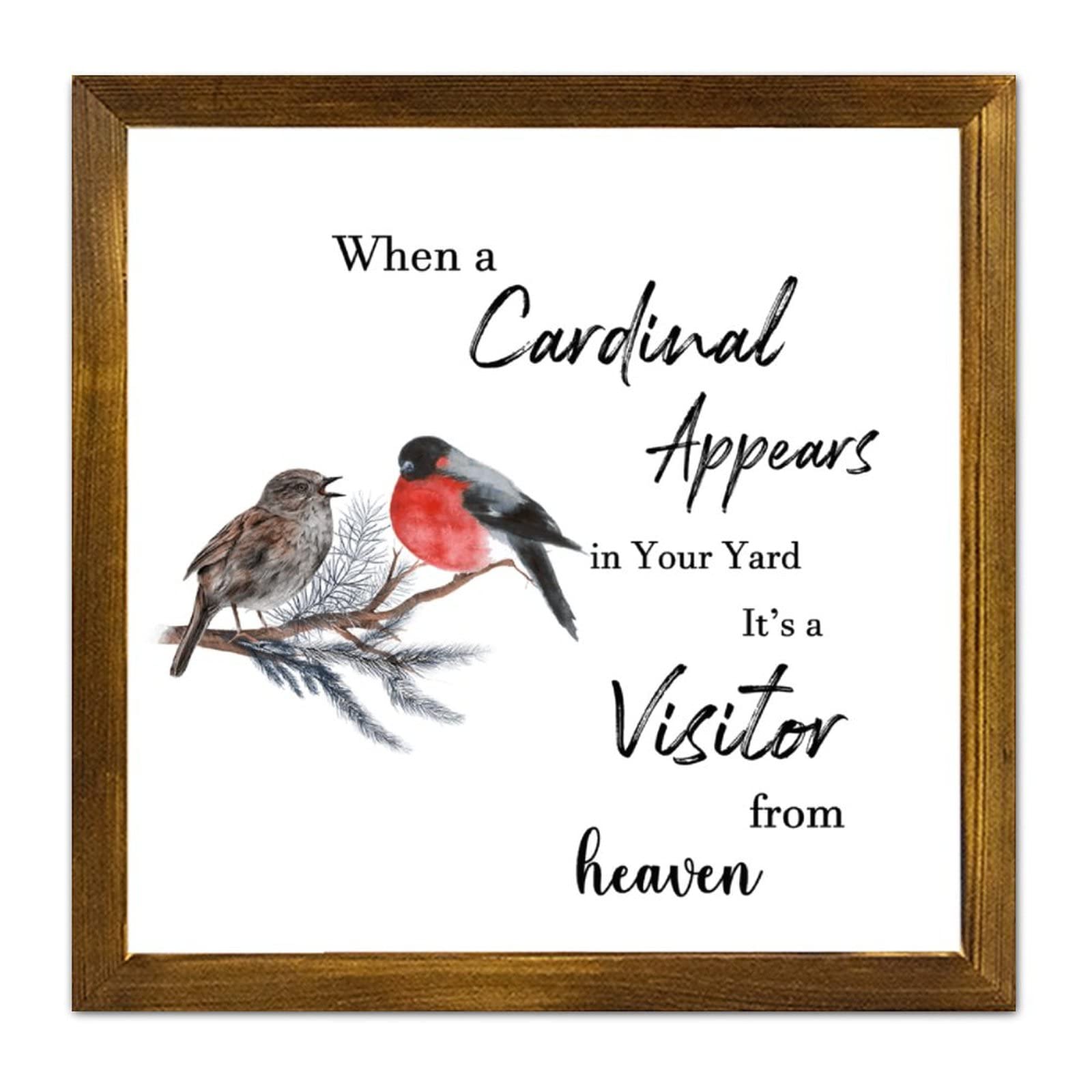Panneau mural bois Cardinal Appear déco rustique salon 30cm