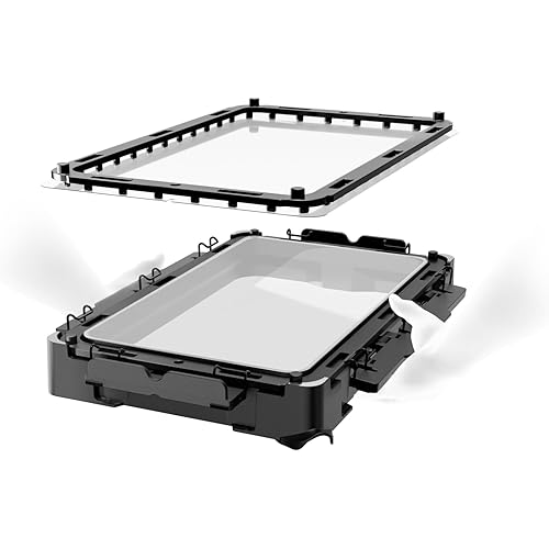 Chitu Systems Hoopat X4 Quick Release Resin Tank for ELEGOO Saturn 4/Saturn 4 Ultra 3D Printers with 3Pcs Pre-Hole PFA Release Film, Swap in 1min for Easy Printing