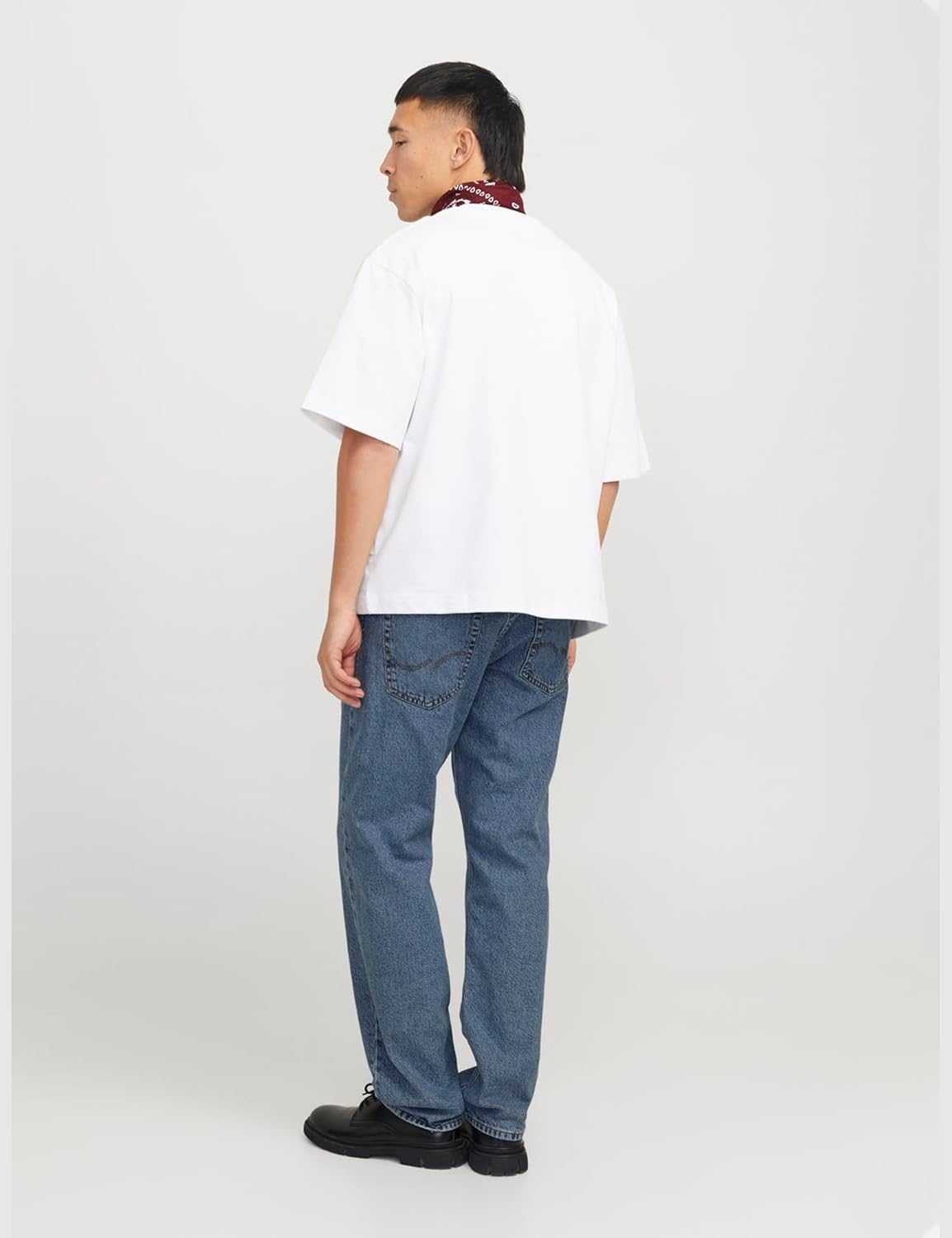 JACK & JONES Men's Relaxed Fit Jeans JJICHRIS Jjoriginal SQ 060 Relaxed Fit Jeans
