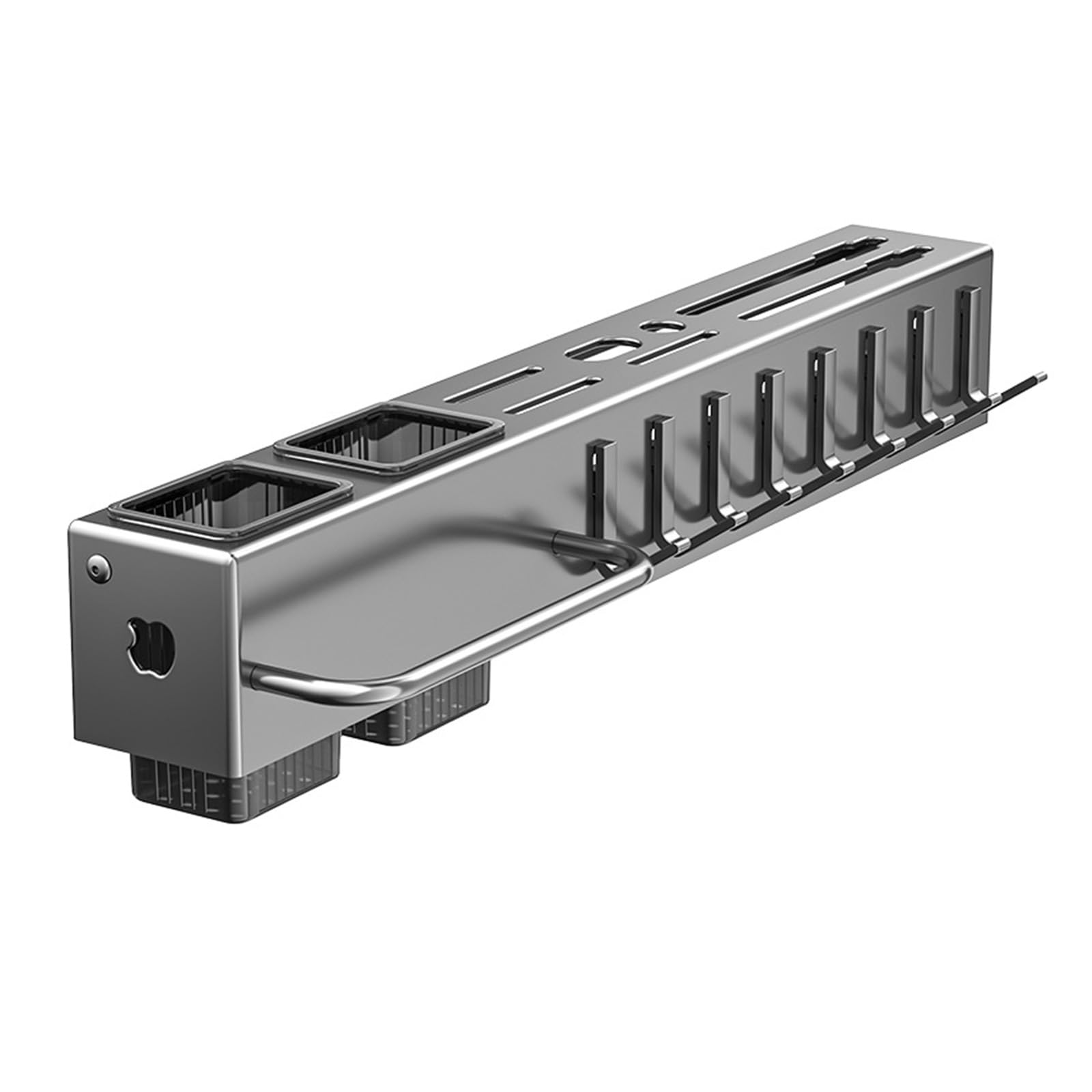 Msioytog Modern Kitchen Wall Mount Rack for Utensils Sturdy Carbon Steel Materials for Nails or Screws Presentation Cutter Rack